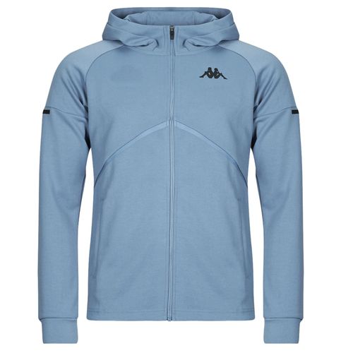 Sweats Vestes Zippée Kappa Karufeo Akteev Man Bleu Pétrole