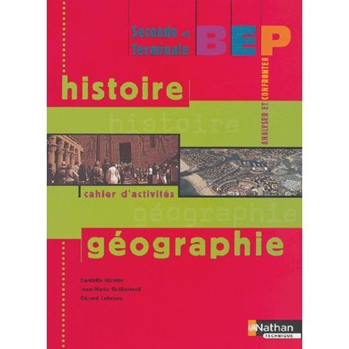 Histoire-Géographie 2e Et Terminale Bep - Cahier D'activités