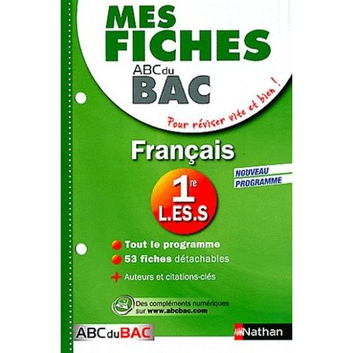 Français 1e L Es S