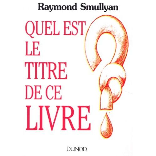 Quel Est Le Titre De Ce Livre ?