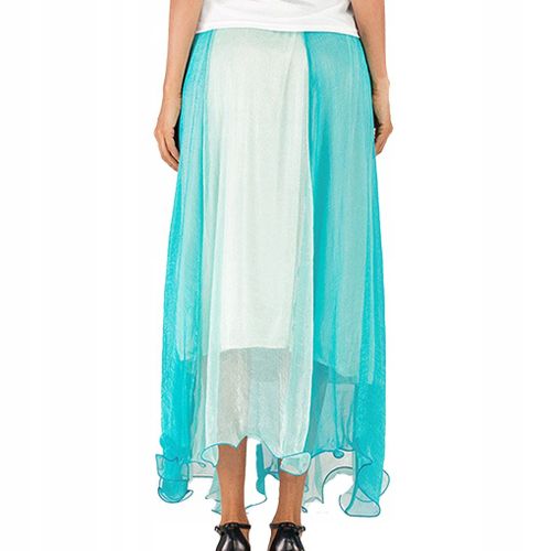 Jupe Longue Patchwork Mousseline Femme