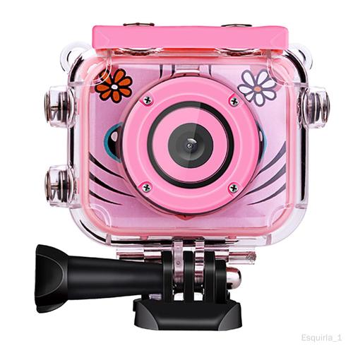 Enfants Enfants Selfie Camera Caméscope Caméscope étanche rose