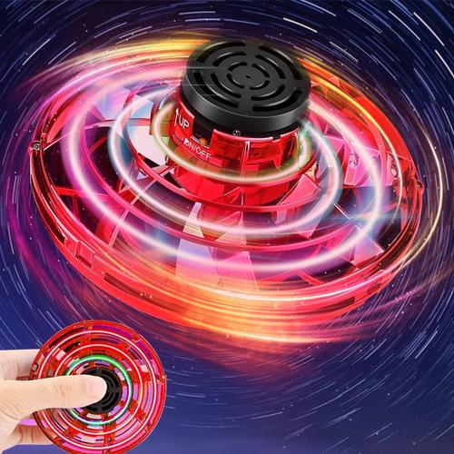 Flying Spinner Toys, Hand Controlled Mini Drone, RGB Light Fidget