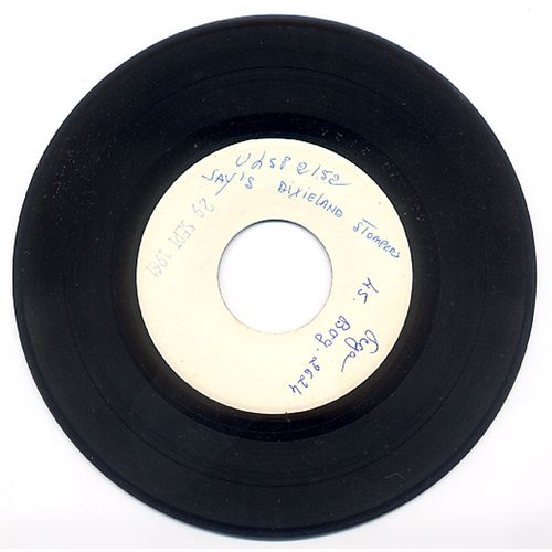 Dixieland Stompers / Test Pressing Véga, 2 Titres, 1 Seule Face, Daté 29 Septembre 1961