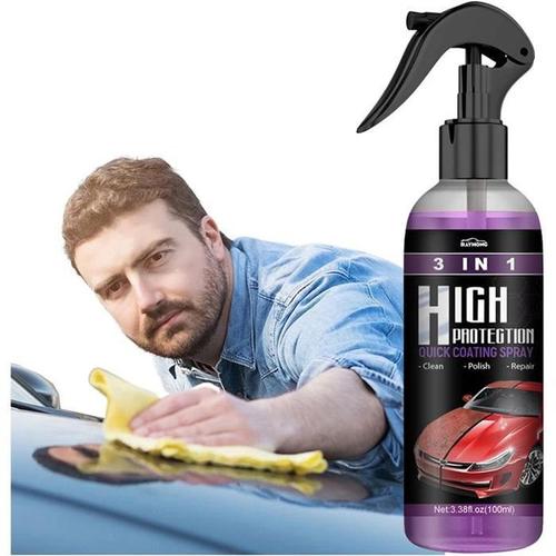 100ML 3 in 1 High Protection Quick Car Coating Spray, Plastic