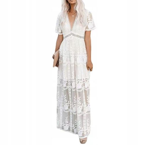 Robe En Dentelle Boho Summer Beach Pour Femmes