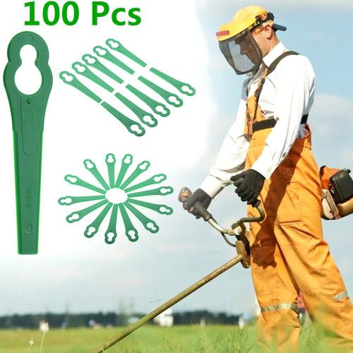 100 pièces En Plastique Lames Coupe Remplacer Pour Sans Fil Coupe Gazon Strimmer Outils de Jardin À La Maison Fournitures