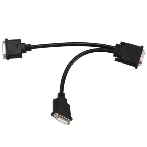 Câble adaptateur séparateur DMS 59 mâle à 2 double lien DVI I 24 + 5 broches