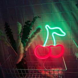 Signe Au Néon Cerise Pour Décoration Murale, Lumière Led Suspendue Artistique Pour Chambre D'enfants, 200x220x22mm Tb