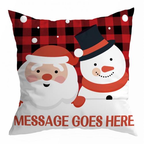 Housse De Coussin De Noël À Motif D'élan, Housse De Protection Confortable Pour Canapé Et Siège De Voiture