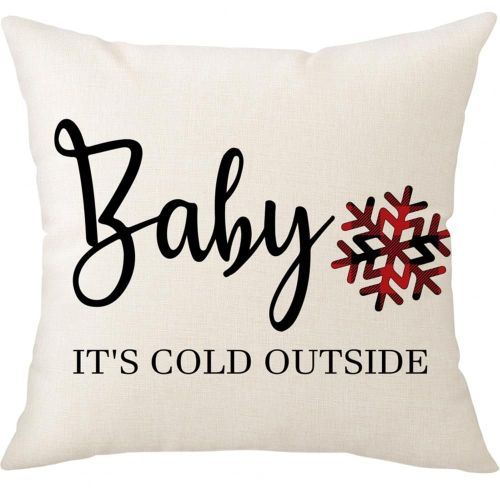 Housse De Coussin Réutilisable, Motif De Noël, Fournitures Décoratives Utiles Pour Canapé