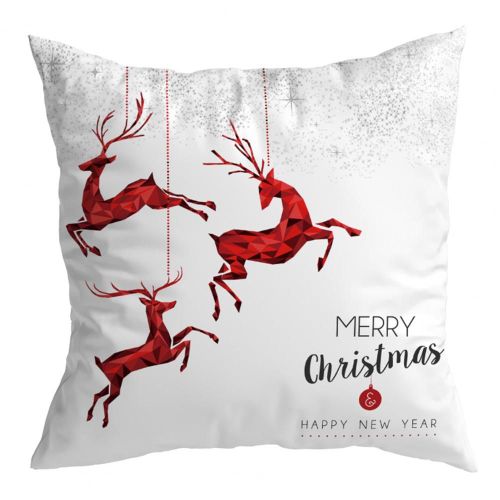 Housse De Coussin De Noël Lavable Et Anti-Poussière, Unique, Pour Chambre À Coucher Et Salon