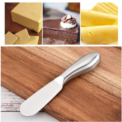 Couteau À Beurre En Acier Inoxydable, Spatule À Fromage Dessert, Couteau À Sandwich, Trancheuse À Confiture, Couteau Coupe-Couteau Couverts Spatule Gadget De Cuisine