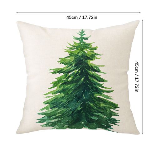 Housse De Coussin Pour Arbre De Noël, Taie D'oreiller, Feuille Verte, Décoration, Cadeau De Nouvel An, 2023