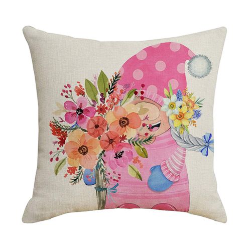 Housse De Coussin En Lin Avec Imprimé Floral, Pour Canapé, Chambre À Coucher, 45cm, Nouveauté, Livraison Gratuite