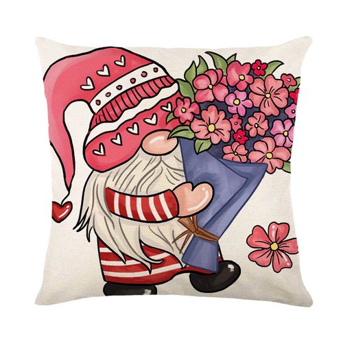 Housse De Coussin En Lin 18x18 Pouces, Taie D'oreiller, Décoration De Mariage, Maison, Saint-Valentin, Noël