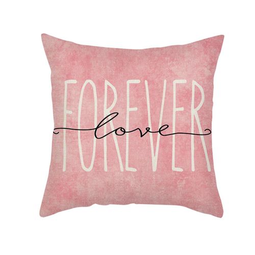 Housse De Coussin Pour La Saint-Valentin, En Rose, Imprimée, Pour Salon, Canapé, Avec Fermeture Éclair, Taille Standard, 45cm, Nouveauté