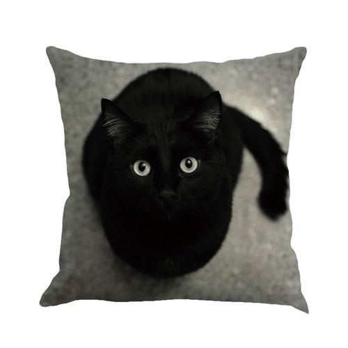 Housse De Coussin Imprimée Chat 3d, Taie D'oreiller À La Mode, Décoration De Maison, Voiture, Canapé, Chambre À Coucher
