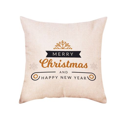 Housse De Coussin Avec Lettres De Noël, Housse De Canapé, Décorations Pour La Maison, Cadeau, Nouveauté
