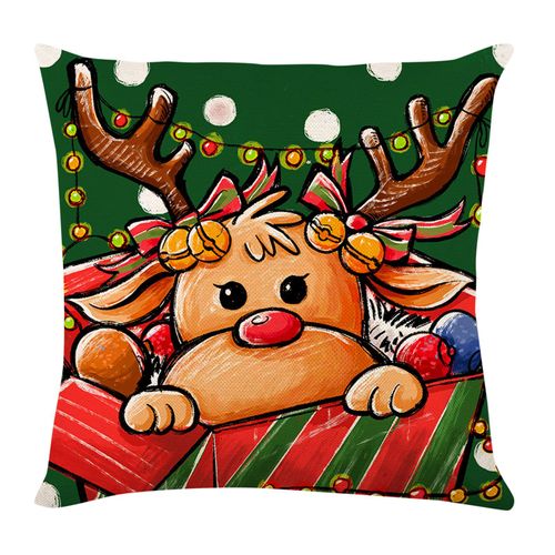 Housse De Coussin À Rayures Pour Noël, Taie D'oreiller De Taille Standard, Avec Fermeture Éclair, Décorations, Nouvel An 2023, 45cm