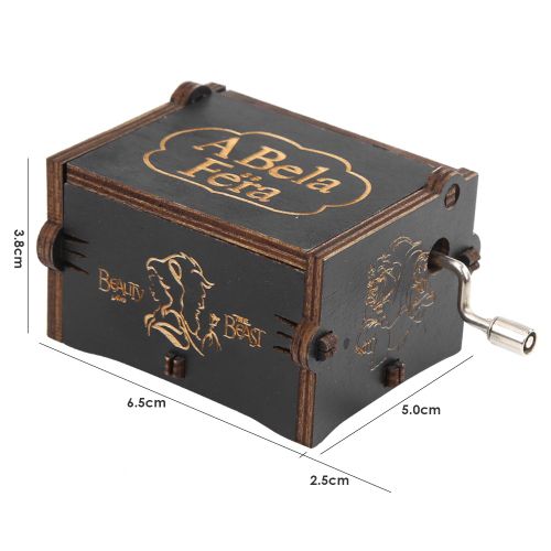 Boîte À Musique En Bois À Manivelle, Élégante, Pirates Des Caraïbes, Ornement De Maison Rétro, Artisanat, Cadeaux Pour Enfants