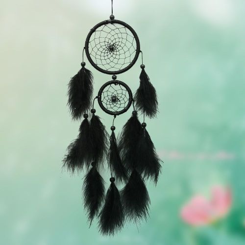 Pendentif plume pour décoration de voiture, carillons éoliens, Kit de matériel attrape-rêves fait à la main