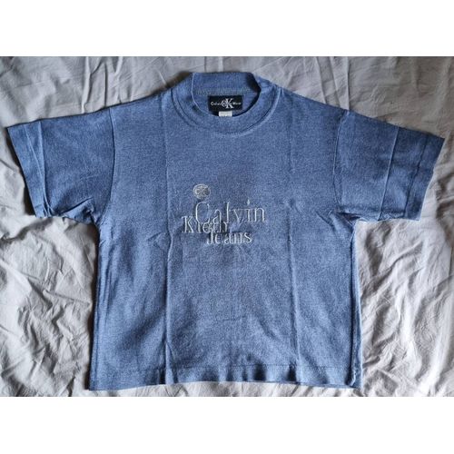 Tee-Shirt Garçon 4 Ans. Couleur Bleu. Marque Calvin Klein