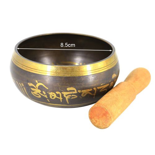 Bol de son de bouddha cloche tibétaine, bol de méditation de Yoga, bol de chant en métal, bol de chant frappant, carillon en laiton, musique artisanale