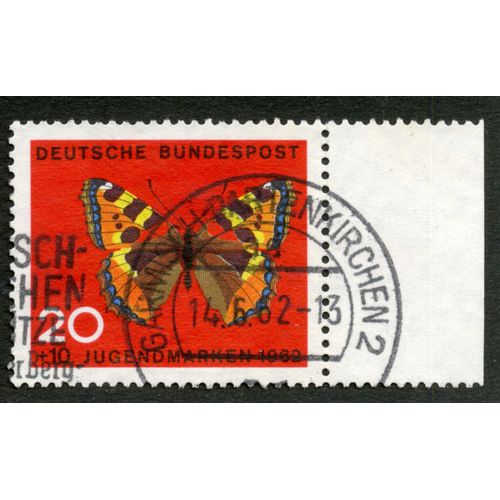 Timbre Oblitéré Deutsche Bundespost, 20+10, Jugendmarken, 1962