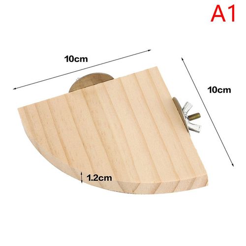 Plate-Forme En Bois Pour Animaux De Compagnie, Perroquet Oiseau, Support De Jouets, Perchoirs De Branches De Hamster Pour Cage À Oiseaux, 4 Tailles, Planche De Station Pour Animaux De Compagnie, 1 Piè