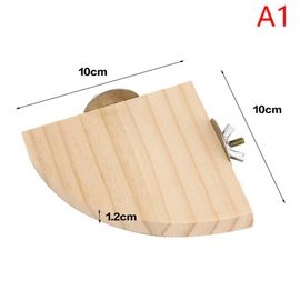 Plate-Forme En Bois Pour Animaux De Compagnie, Perroquet Oiseau, Support De Jouets, Perchoirs De Branches De Hamster Pour Cage À Oiseaux, 4 Tailles, Planche De Station Pour Animaux De Compagnie, 1 Piè