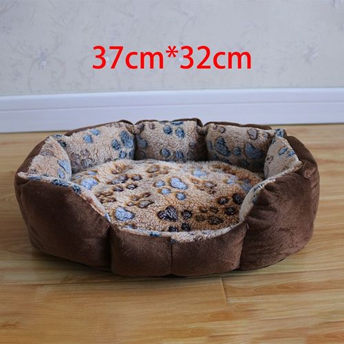 Panier De Couchage Pour Chiens Et Chatons, 1 Pièce, 37x32cm, Tapis Doux Et Chaud En Peluche, Niche Pour Animaux De Compagnie, Panier De Couchage, Petit Gabarit, Chat, Chiot
