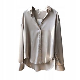 Chemise Longue Ample En Satin Pour Femme