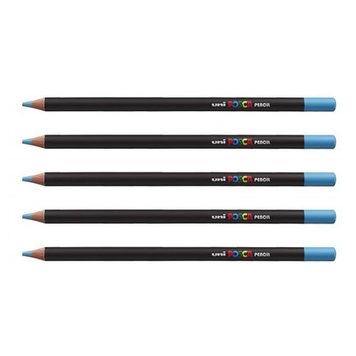 Posca Lot De 5 Crayons De Couleur Posca Pencil Kpe200 Bv Bleu Vert
