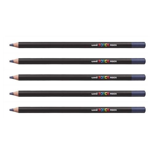 Posca Lot De 5 Crayons De Couleur Posca Pencil Kpe200 Bmar Bleu Marine