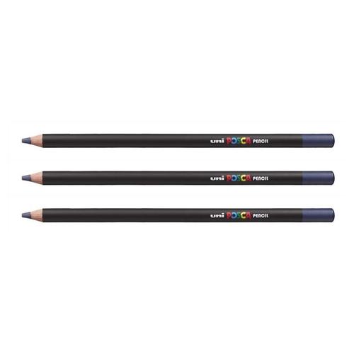 Posca Lot De 3 Crayons De Couleur Posca Pencil Kpe200 Bmar Bleu Marine