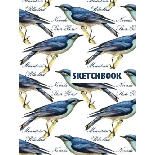 Nevada State Bird: Mountain Bluebird Sketchbook