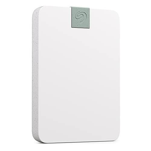 Seagate Ultra Touch - Disque dur - 2 To - externe (portable) - USB - blanc nuage