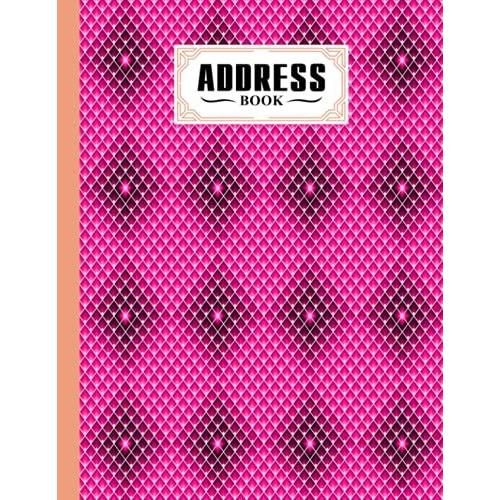 Address Book: Rectangles Cover Address Book, Organizer And Notes With Anniversaries And Birthdays, 120 Pages, Size 8.5" X 11" By Nancy Geiger