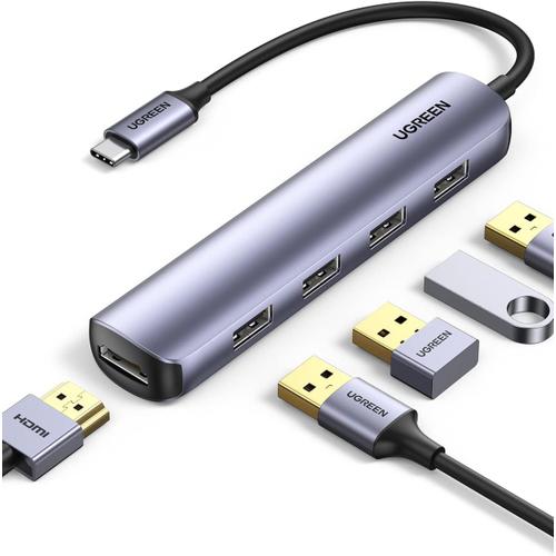 Hub USB C HDMI 4K Adaptateur USB C vers 4 Ports USB 3.0 Multiple
