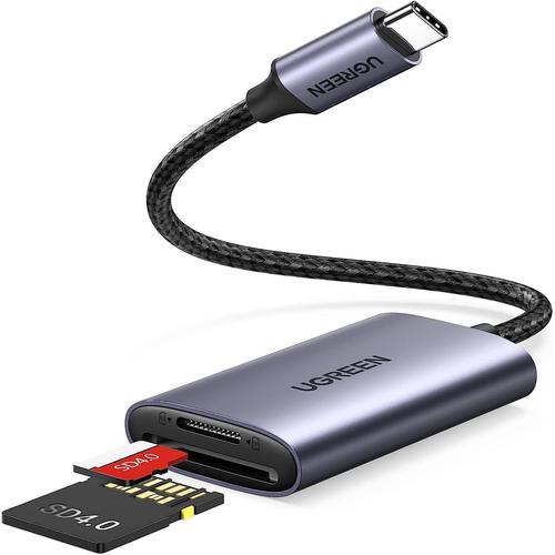 USB C Lecteur de Carte SD4.0 Adaptateur de Carte SD Micro SD en Aluminium  5Gbps