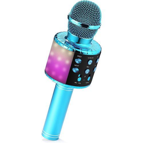 Micro Karaoké, Microphone Karaoké sans Fil Bluetooth pour Enfants Chanter  Jouet Garcon 3 4 5 6 7 8 9 10 12 Ans Micro Enfant Cadeau Garcon 3 4 5 6 7 8  9 10 12 Ans Karaoke Enfant Cadeau Enfant 3-14 Ans