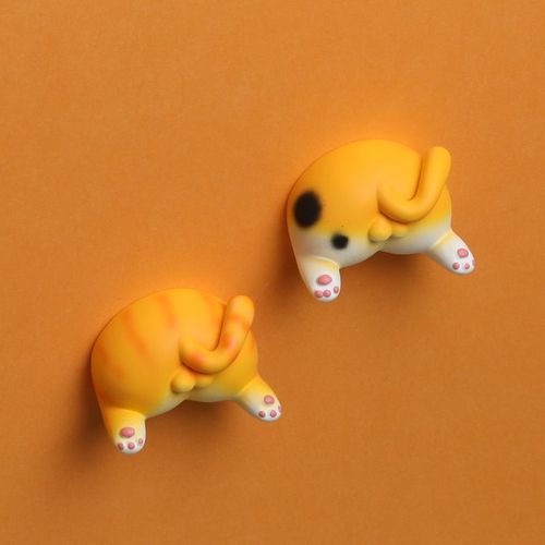 Aimant fruit, 2 Pièce chatte cul Aimant Réfrigérateur à Forte Adhérence pour Décorer Frigos, Tableau Blanc, Casiers Scolaires (3cm)