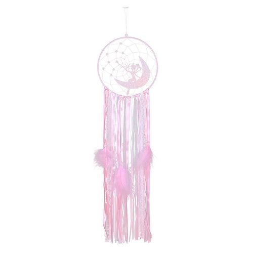 Attrape-rêves fait à la main Dreamcatcher, plumes roses faites à la main Boho Dreamcatcher Retro Vintage Wall Hanging Ornement Home Decor Shower Wedding
