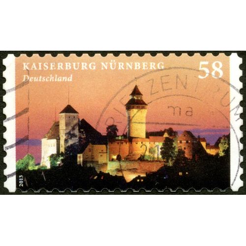 Timbre Oblitéré Deutschland, Kaiserburg Nürnberg, 2013, 58