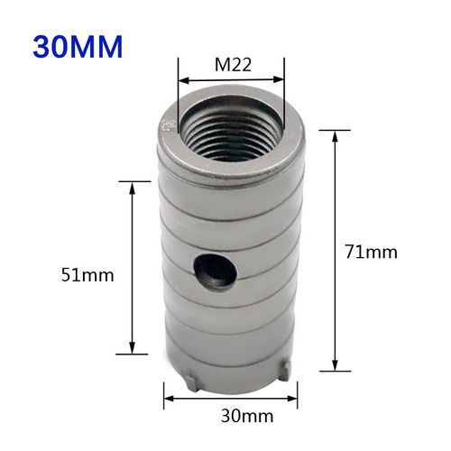 Scie cloche murale SDS Plus,foret pour trous,scie cloche pour béton avec arbre rond 30-160mm,outil de coupe de trous pour la pierre de ciment - Type 30mm