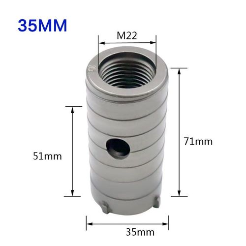 Scie cloche murale SDS Plus,foret pour trous,scie cloche pour béton avec arbre rond 30-160mm,outil de coupe de trous pour la pierre de ciment - Type 35mm