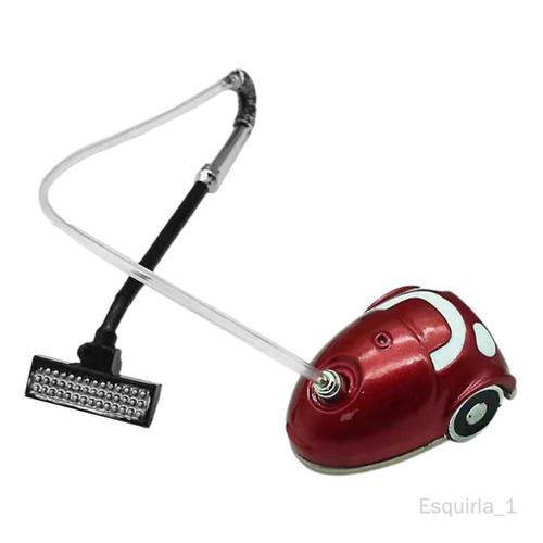 Esquirla Mini aspirateur de maison de , jeu de simulation de décoration, outils de accessoire de maison de de travaux ménagers 1:12, rouge