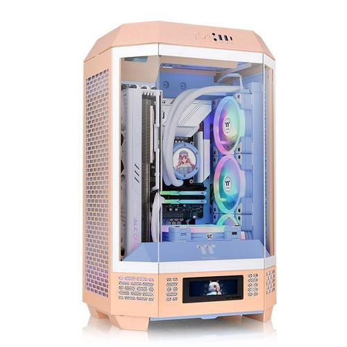 Thermaltake Tt The Tower 300 Peach Fuzz - Boîtier mini tour - Pêche - Fenêtre