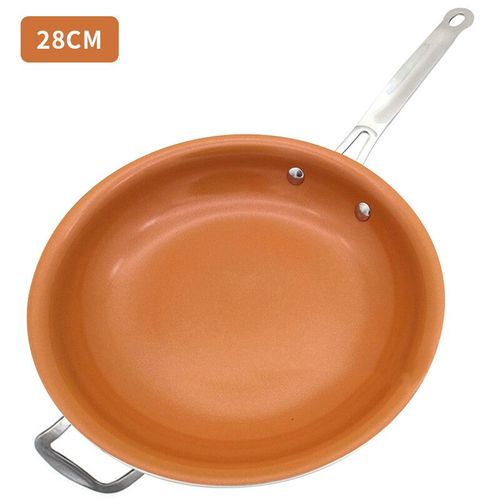 Poêles À Frire En Cuivre Antiadhésives,Poêles Avec Revêtement,Four De Cuisson À Induction,Marmite,Poêle Antiarina,Ustensiles De Cuisine